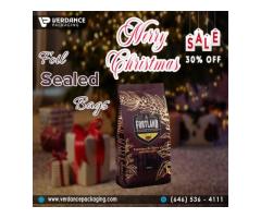 Biggest Offer On Foil Sealed Bags - 30% Christmas Discount by Verdance Packaging
